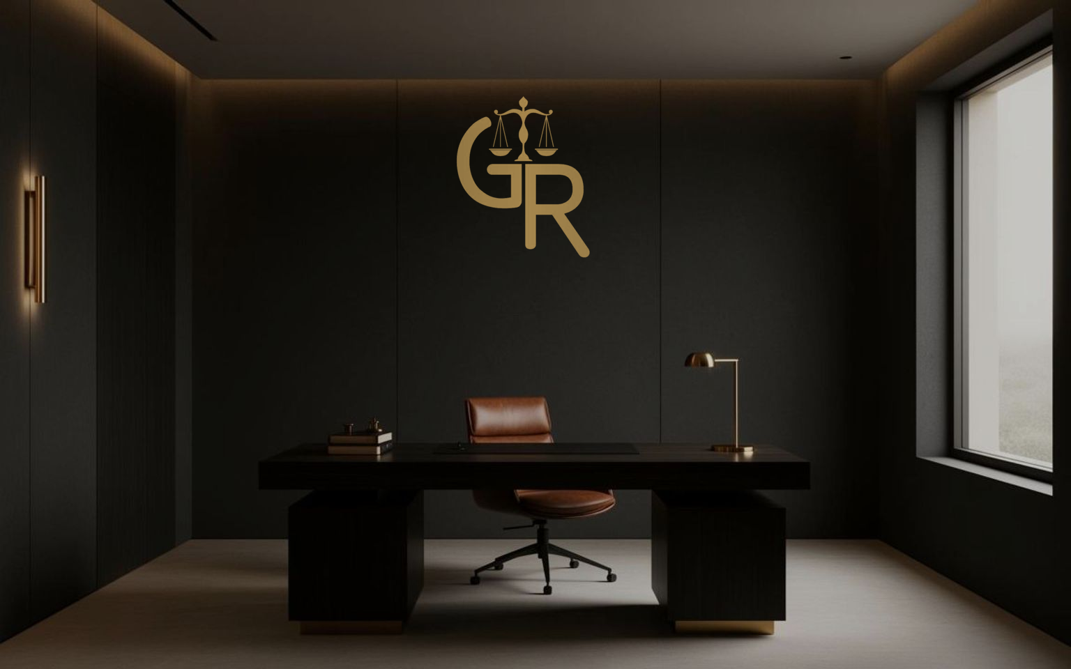 Rodotheou Law — office interior with identity mark